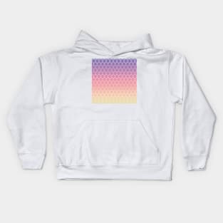 Pink and purple gradient diamond pattern Kids Hoodie